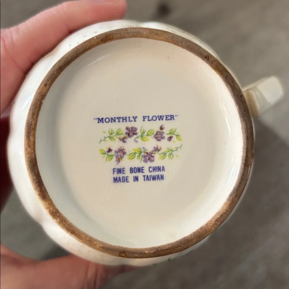 January Floral Teacup
